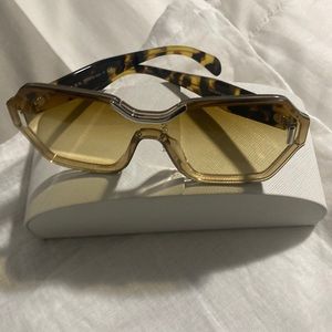 Beige Havana Women Sunglasses